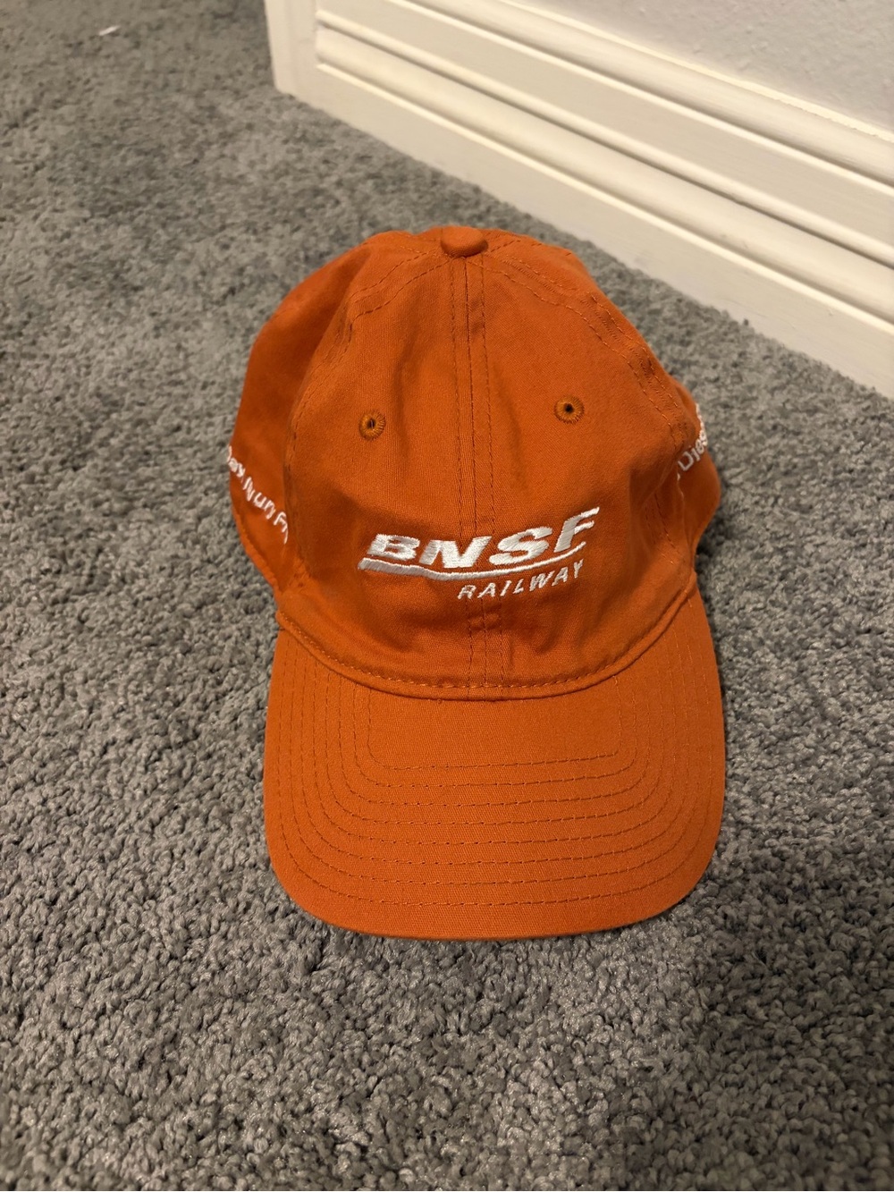 BNSF Railway Orange Baseball Cap - Tulsa Diesel Shop